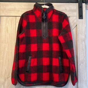 Abercrombie 1/4 zip fleece pullover - Size S